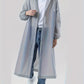 Raincoat Windproof High Quality EVA Thickened Full-Body Adult Rain Jacket with Button