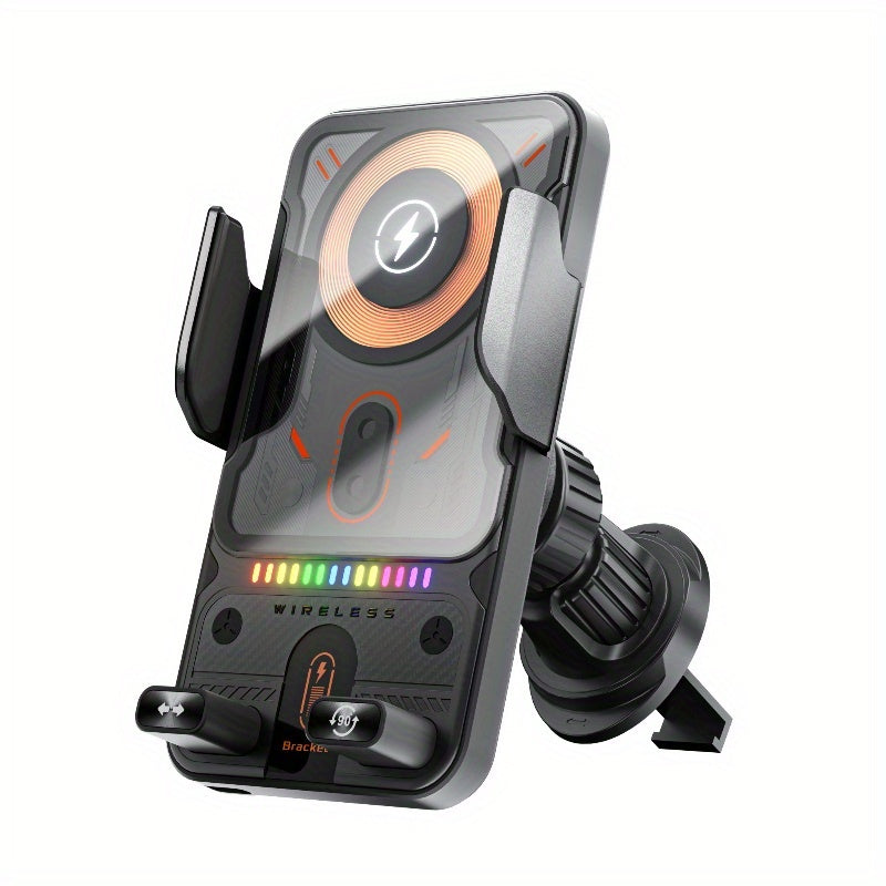 15W Fast Wireless Car Charging Holder Navigation Mobile Phone Holder Intelligent Induction Opening and Closing Automatic