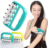 Electroplated D-Shaped Massager - Full Body Muscle Relief, Portable & Durable, No Batteries Required