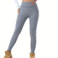 Women Solid Plush Lined Thermal Pants High Rise Stretch Slim Fit Tights For Fall & Winter