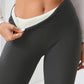 High-Elasticity Yoga Leggings Solid Color, Tight-Fit, High-Warmth