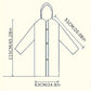 Raincoat Windproof High Quality EVA Thickened Full-Body Adult Rain Jacket with Button