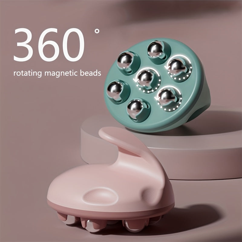 7-Ball Manual Massager Roller Full Body & Abdominal Massage with Ergonomic Handle