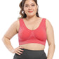 Seamless Plus Size Sports Bra for Women with Removable Pads Breathable Mesh Fabric, Push-Up Fit Vest Style