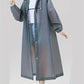 Raincoat Windproof High Quality EVA Thickened Full-Body Adult Rain Jacket with Button