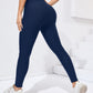 High-Elasticity Yoga Leggings Solid Color, Tight-Fit, High-Warmth