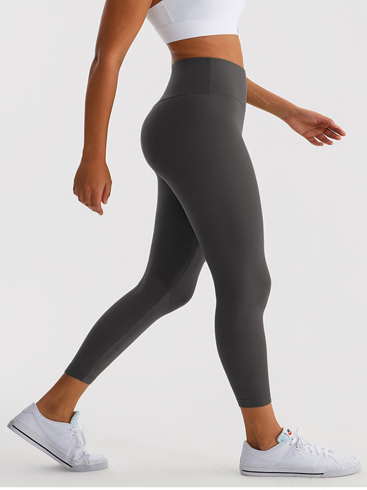 High Waist Yoga Sports Leggings, Slim Fit & Stretchy Bike Pants For Women's Activewear