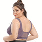Seamless Plus Size Sports Bra for Women with Removable Pads Breathable Mesh Fabric, Push-Up Fit Vest Style
