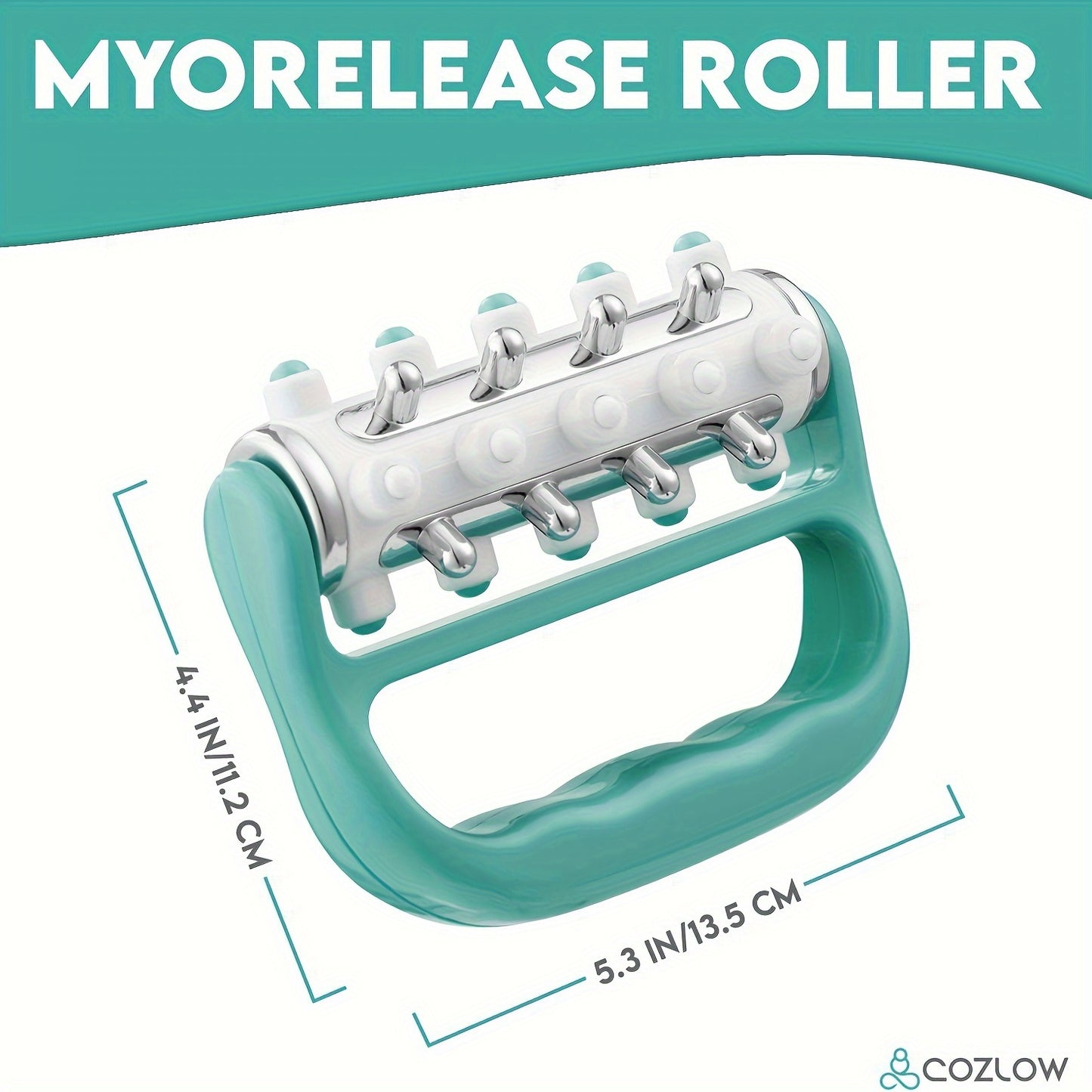 Electroplated D-Shaped Massager - Full Body Muscle Relief, Portable & Durable, No Batteries Required