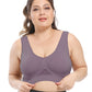 Seamless Plus Size Sports Bra for Women with Removable Pads Breathable Mesh Fabric, Push-Up Fit Vest Style